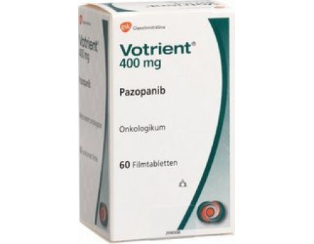 Votrient 400 mg. 60 tablets